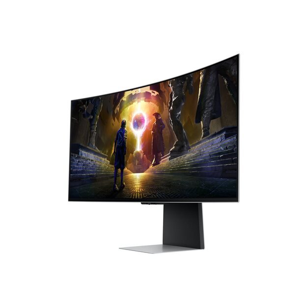 Monitor|SAMSUNG|34 |Gaming/Smart/Curved/21 : 9|Panel OLED|3440x1440|21:9|175Hz|0.03 ms|Speakers|Swivel|Height adjustable|Tilt|LS34DG850SUXDU
