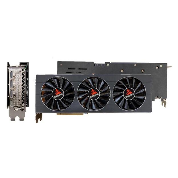 Graphics Card|BIOSTAR|NVIDIA GeForce RTX 3080|10 GB|GDDR6X|PCIE 4.0 16x|GPU 1440 MHz|Triple slot Fansink|1xHDMI|3xDisplayPort|VN3816RMT3