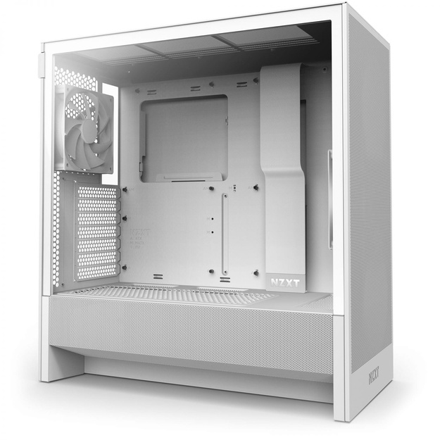 NZXT PC case H5 Flow midi tower white window