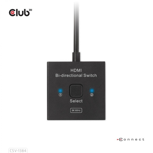 VIDEO SWITCH HDMI 2PORT/CSV-1384 CLUB3D