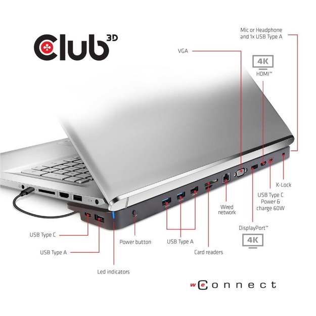 NB ACC DOCKING STATION/USB-C 65W CSV-1564W65 CLUB3D