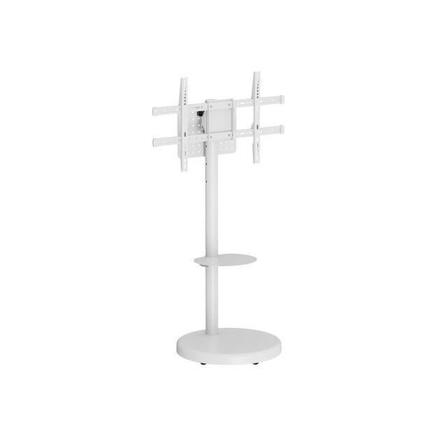 TECHLY Floor Stand with Trolley Shelf LCD/LED/Plasma TV 37inch-86inch White
