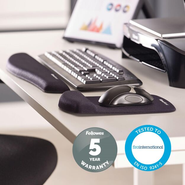 KEYBOARD ACC WRIST SUPPORT/BLACK 9252103 FELLOWES 4
