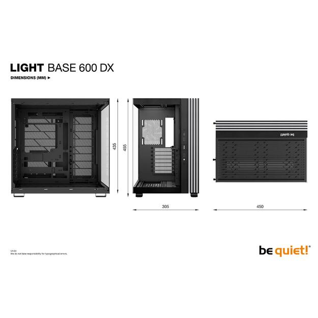 Case|BE QUIET|LIGHT BASE 600 DX|Tower|Case product features Transparent panel|ATX|MicroATX|MiniITX|Colour Black|BGW65 13