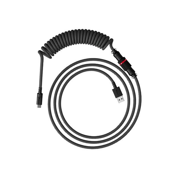 HP HyperX USB-C Coiled Cable Gray-Black