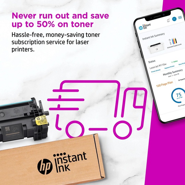 PRINTER LASER JET M110W/7MD66F HP