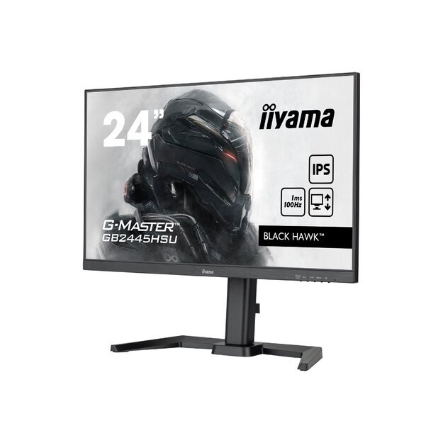 IIYAMA GB2445HSU-B1 G-Master Black Hawk 24inch ETE IPS FHD 100Hz 250cd/m2 1ms HDMI DP USB-HUB 2x2.0 Speakers Black Tuner (P)