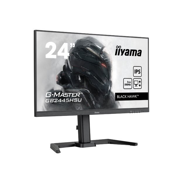 IIYAMA GB2445HSU-B1 G-Master Black Hawk 24inch ETE IPS FHD 100Hz 250cd/m2 1ms HDMI DP USB-HUB 2x2.0 Speakers Black Tuner (P)