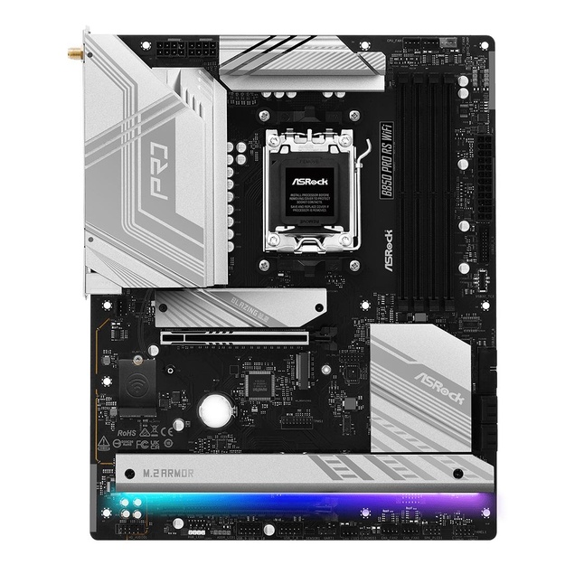 Mainboard|ASROCK|AMD B850|SAM5|ATX|Memory DDR5|Memory slots 4|1xPCI-Express 4.0 16x|1xPCI-Express 5.0 16x|1xM.2|1xHDMI|1xAudio-In|1xAudio-Out|1xMicrophone|6xUSB 2.0|4xUSB 3.2|2xUSB-C|1xRJ45|B850PRORSWIFI