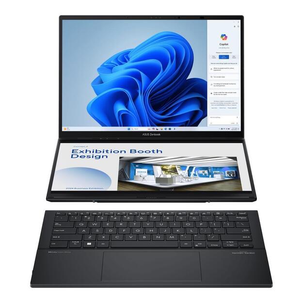 Notebook|ASUS|ZenBook Series|DUO|UX8406CA-PZ009W|CPU  Core Ultra|U9-285H|2900 MHz|14 |Touchscreen|2880x1800|RAM 32GB|LPDDR5x|SSD 2TB|Intel Arc Graphics|Integrated|ENG|Windows 11 Home|Grey|1.65 kg|90NB14X1-M00820