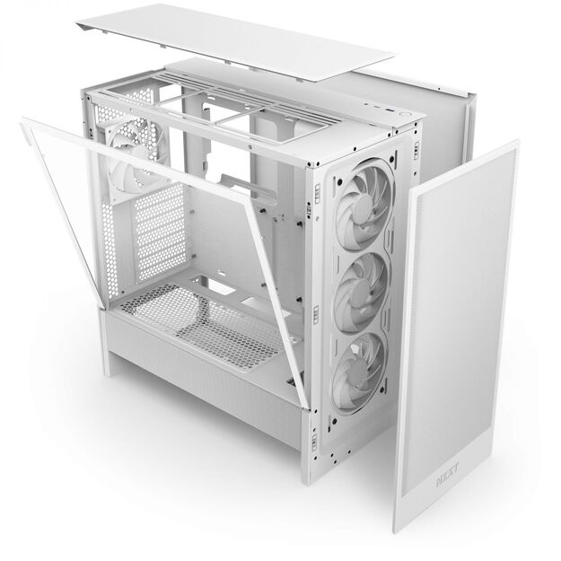CASE MIDITOWER ATX W/O PSU/WHITE H5 FLOW NZXT