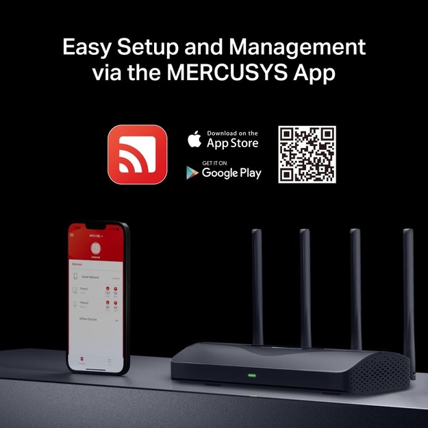 WRL ROUTER 3600MBPS/DUAL BAND 4P MR27BE MERCUSYS