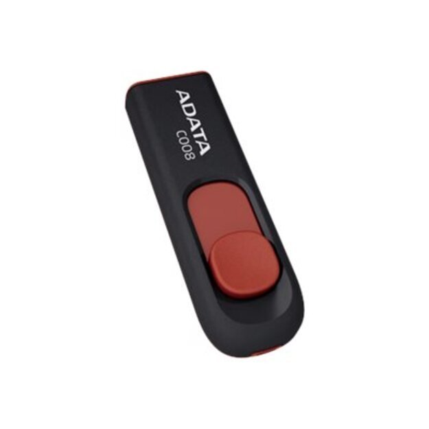ADATA 16GB USB Stick C008 Slider USB 2.0 black red