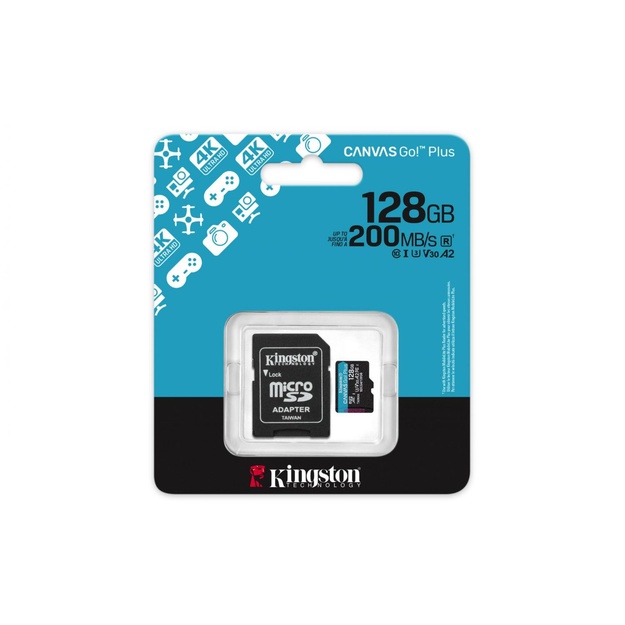 MEMORY MICRO SDXC 128GB UHS-I/W/A SDCG4/128GB KINGSTON