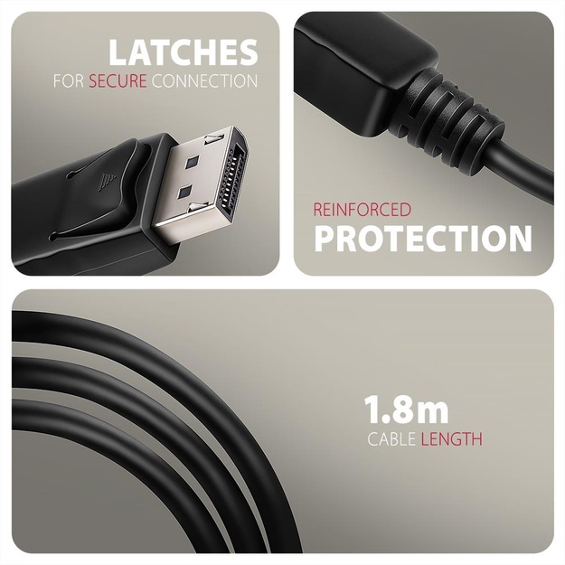 CABLE DP TO HDMI 1.8M/RVD-HI20C2 AXAGON