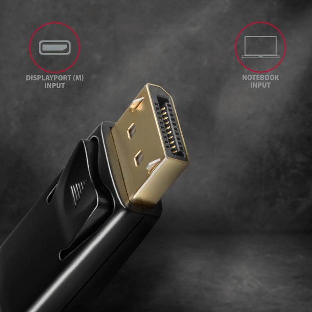 CABLE DP TO HDMI 1.8M/RVD-HI14C2 AXAGON