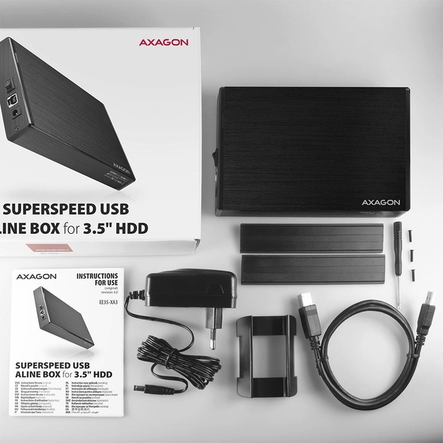 HDD ACC ENCLOSURE 3.5 /USB3.2 EE35-XA3 AXAGON