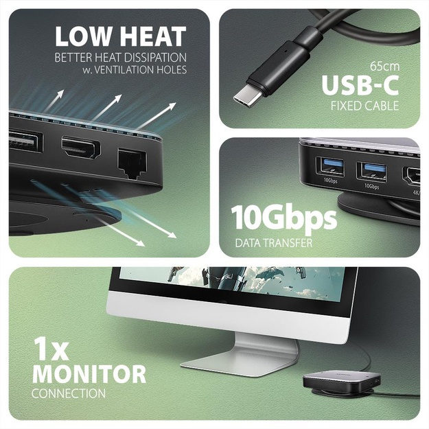 NB ACC DOCKING STATION/NVME/SATA 9IN1 HMC-UFO AXAGON