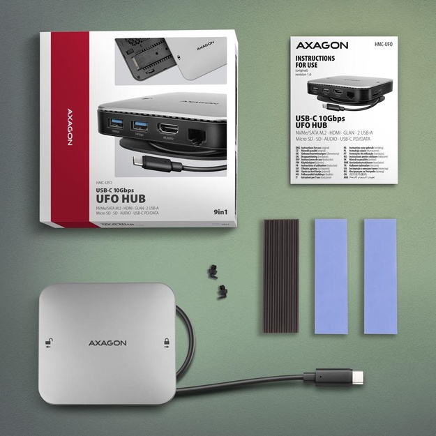 NB ACC DOCKING STATION/NVME/SATA 9IN1 HMC-UFO AXAGON