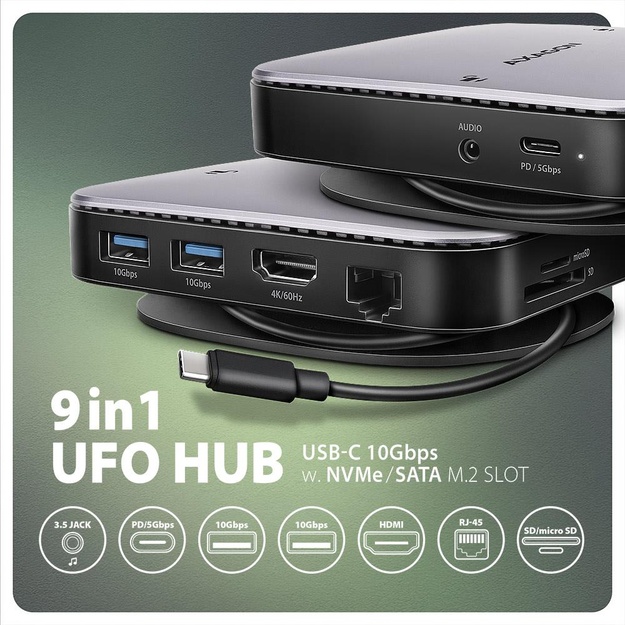 NB ACC DOCKING STATION/NVME/SATA 9IN1 HMC-UFO AXAGON