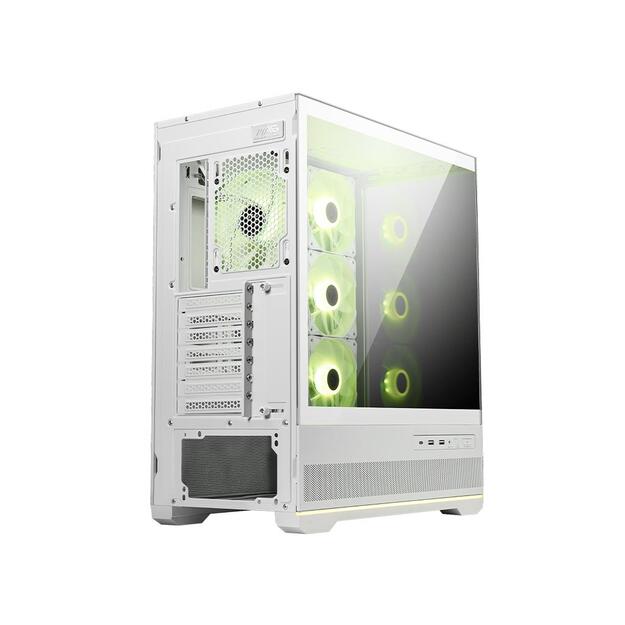Case|MSI|MAG PANO 110R PZ / WHITE|MidiTower|Case product features Transparent panel|Not included|Colour Black|MAGPANO110RPZWHITE 2