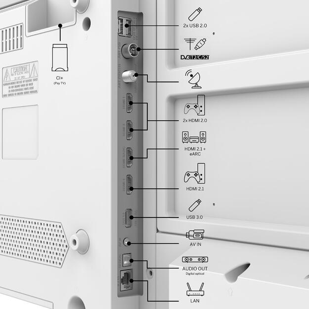 TV SET LCD 43  QLED 4K/WHITE 43UG4S14W THOMSON 6
