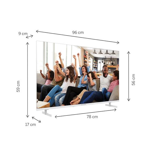 TV SET LCD 43  QLED 4K/WHITE 43UG4S14W THOMSON 5