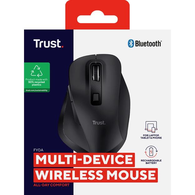 MOUSE USB OPTICAL WRL/FYDA 25708 TRUST 10