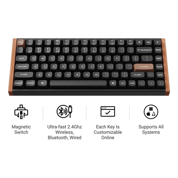 KEYBOARD WRL K2 HE SPECIAL ED./BLACK K2H-F1 KEYCHRON