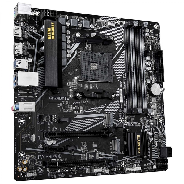 Mainboard|GIGABYTE|AMD B550|SAM4|Micro-ATX|Memory DDR4|Memory slots 4|B550MDS3HR2