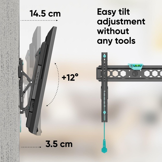TV SET ACC WALL MOUNT /32-70 /BLACK TM5-B ONKRON