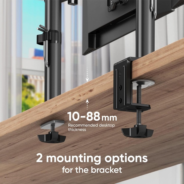 MONITOR ACC WALL MOUNT/13-34  BLACK D121E-B ONKRON