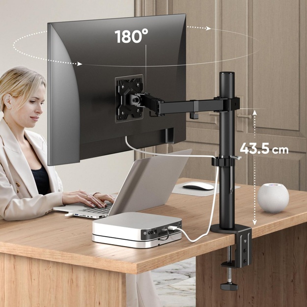 MONITOR ACC WALL MOUNT/13-34  BLACK D121E-B ONKRON