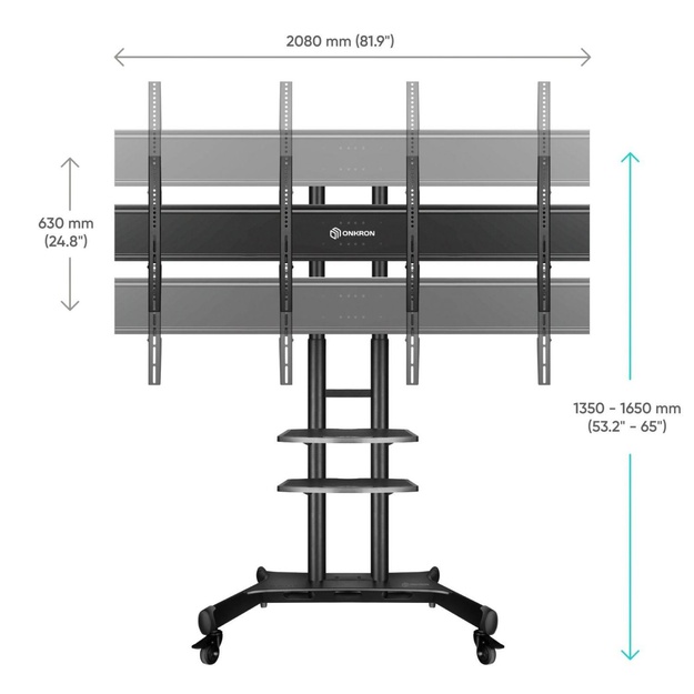 TV SET ACC DUAL VESA PANEL/ADV1881-B ONKRON