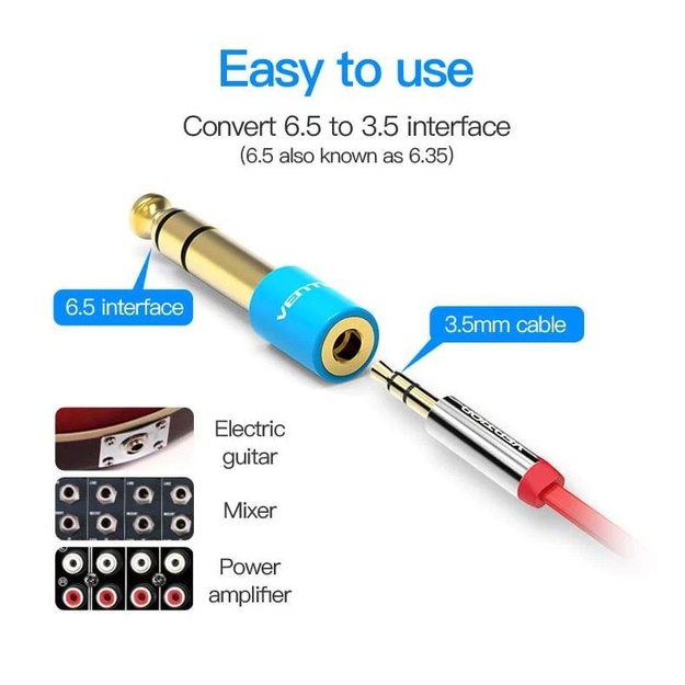 ADAPTER AUDIO 6.35MM TO 3.5MM/VAB-S01-L VENTION
