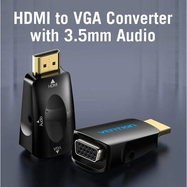 I/O CONVERTER HDMI TO VGA/3.5MM AUDIO AIDB0 VENTION 1