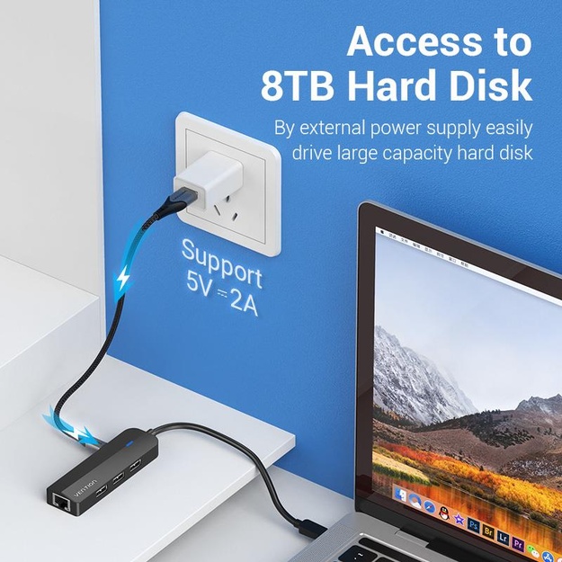 I/O HUB 5-IN-1 USB-C/0.15M TGOBB VENTION