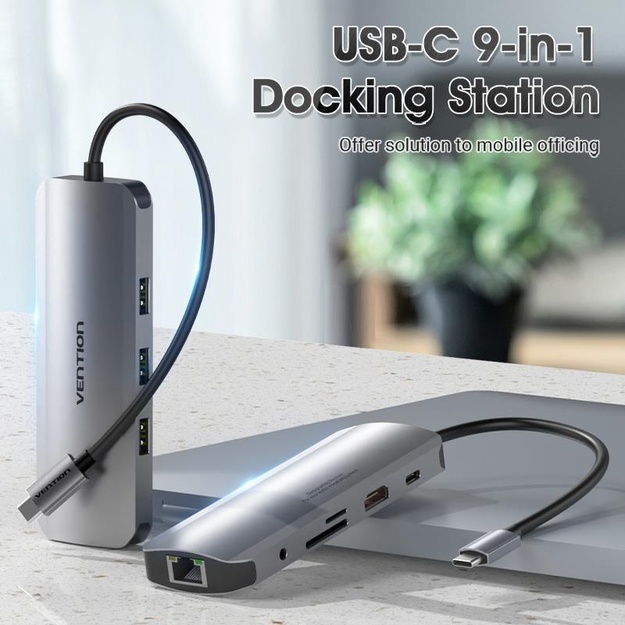I/O HUB USB-C/0.15M TOLHB VENTION
