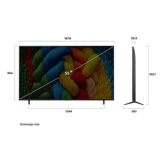 TV SET LCD 55  4K/55NANO80A3B LG 3