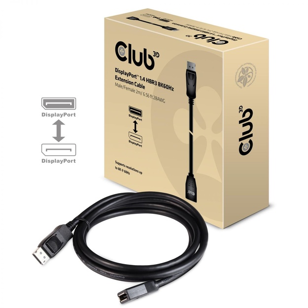 CABLE DP TO DP 2M/M/F CAC-1022 CLUB3D