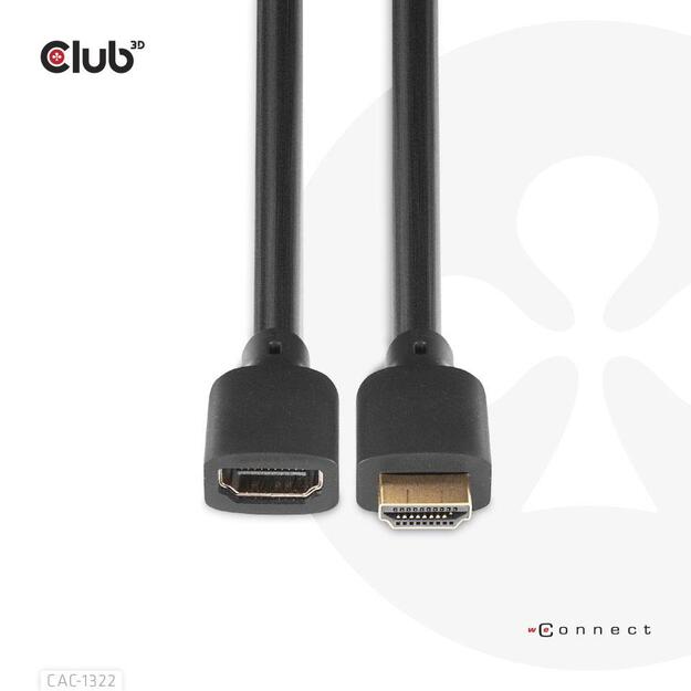 CABLE HDMI TO HDMI 1M/M/F CAC-1322 CLUB3D 1