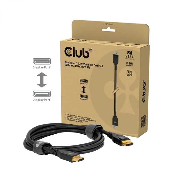 CABLE DP TO DP 2M/CAC-1094 CLUB3D