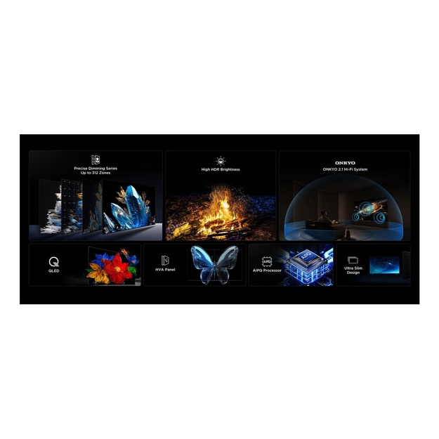 TV Set|TCL|65  |4K Ultra HD|3840 x 2160 pixels|Flat|16:9|QD-Mini LED|65Q6C