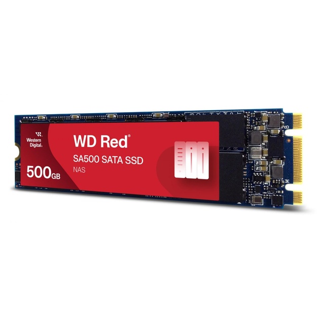 SSD|WESTERN DIGITAL|Red SA500|500GB|M.2|SATA 3.0|Write speed 530 MBytes/sec|Read speed 560 MBytes/sec|2.38mm|TBW 350 TB|MTBF 2000000 hours|WDS500G1R0B