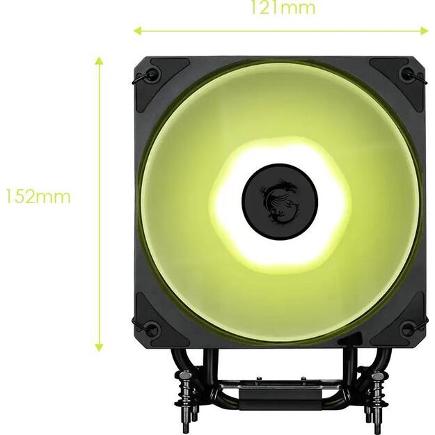MSI MAG COREFROZR AA13 Global ARGB Gen2 Fan W/GREASE/HEAT PIPE-4 2