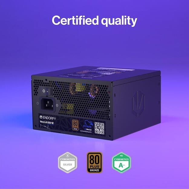 Power Supply|ENDORFY|ATX|PC|200 - 240 V|550 W|EY7A016 18