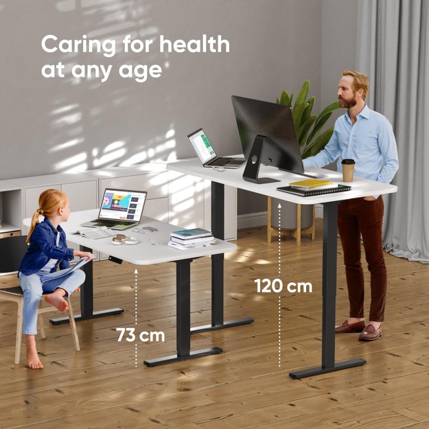 DESK FRAME MOTORISED/BLACK CDF222E-B ONKRON