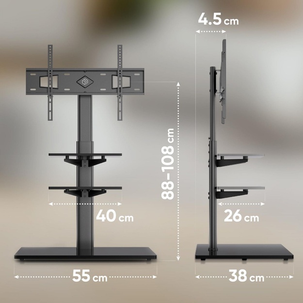 TV SET ACC FLOOR STAND /32-65 /BLACK TS5550-B ONKRON