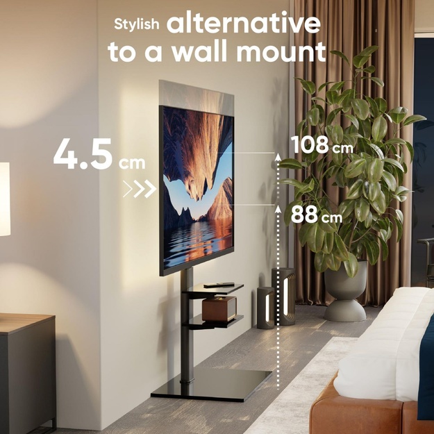 TV SET ACC FLOOR STAND /32-65 /BLACK TS5550-B ONKRON