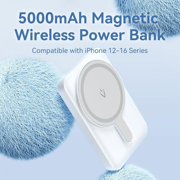POWER BANK WRL 5000MAH 20W/MAGNETIC BLACK FHSB0 VENTION